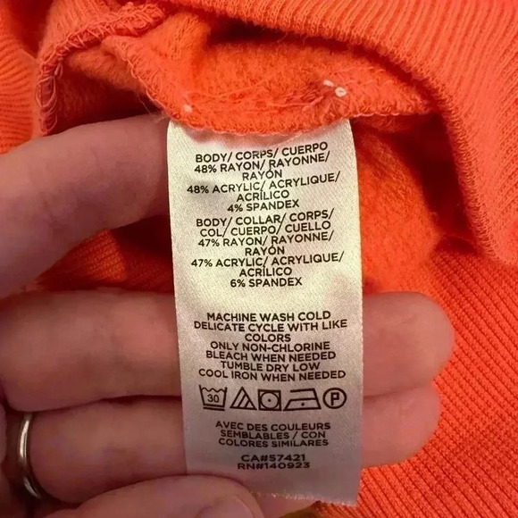 Lou & Grey Signaturesoft Coral Pink Zip Up Shirt size Small - Picture 9 of 9